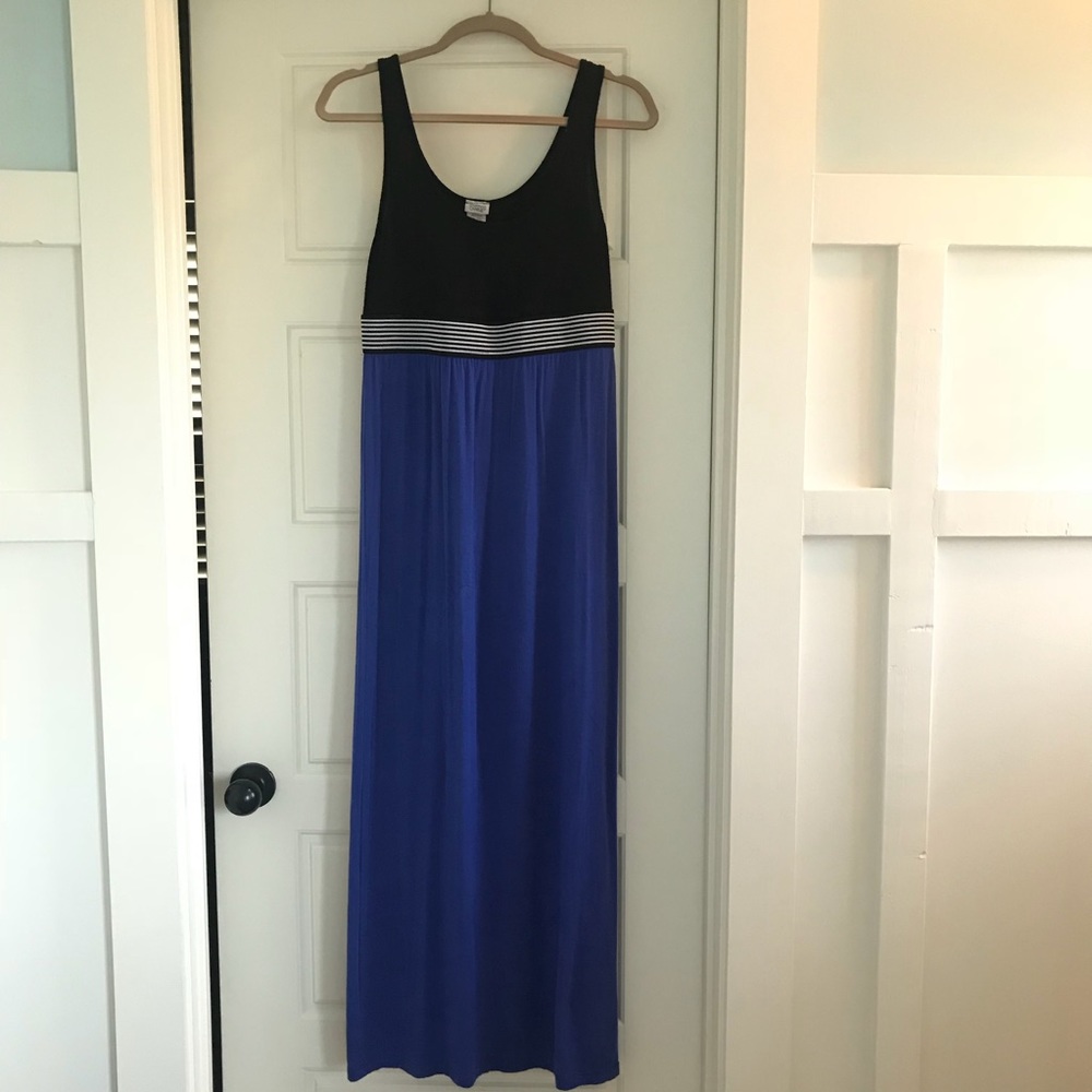 Blue + Black + White Maxi